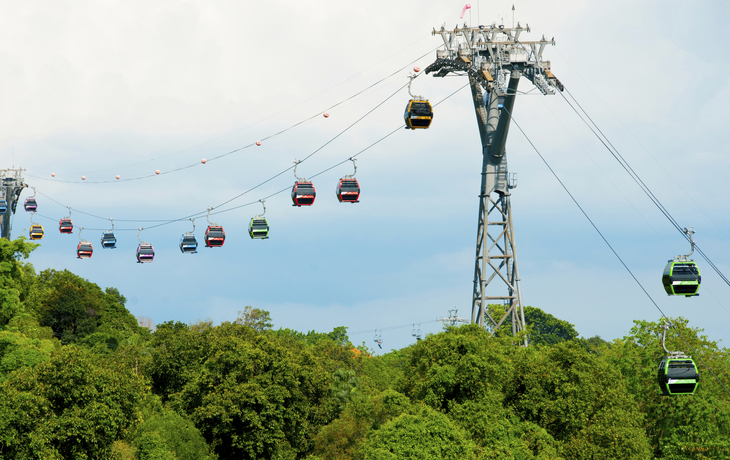 Seilbahn nach Sentosa Island; Singapur