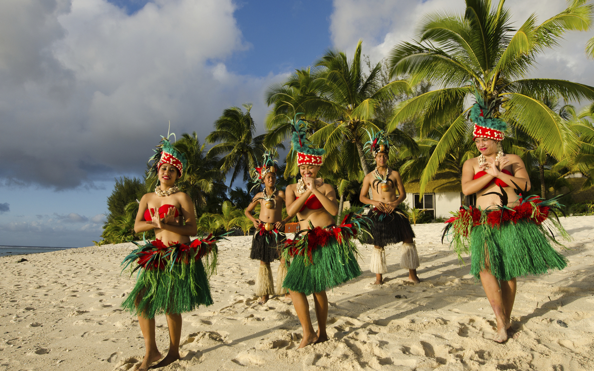 Tanzeinlage auf Tahiti, Französisch Polynesien