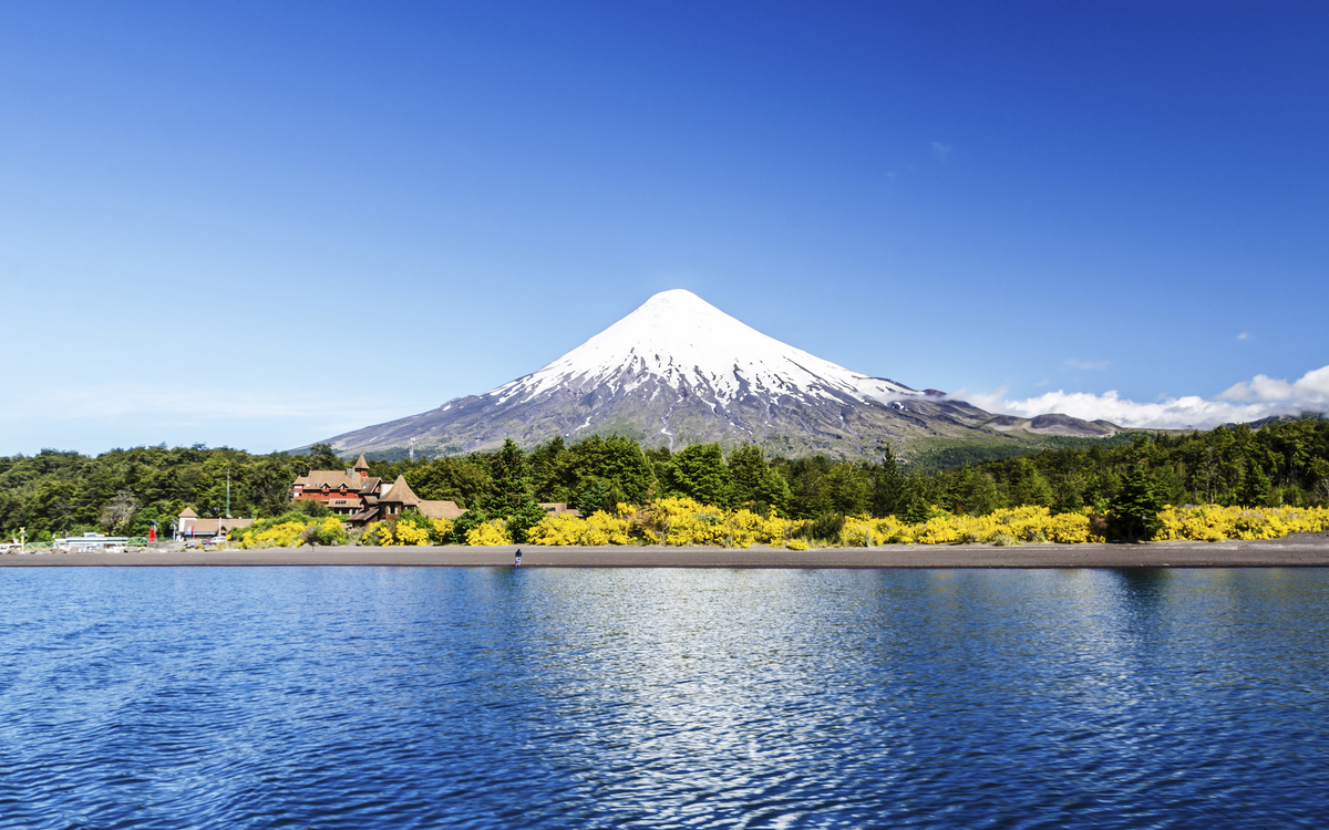 Der Vulkan Osorno auf Puerto Varas, Chile