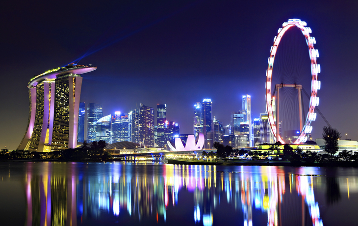 Singapur bei Nacht