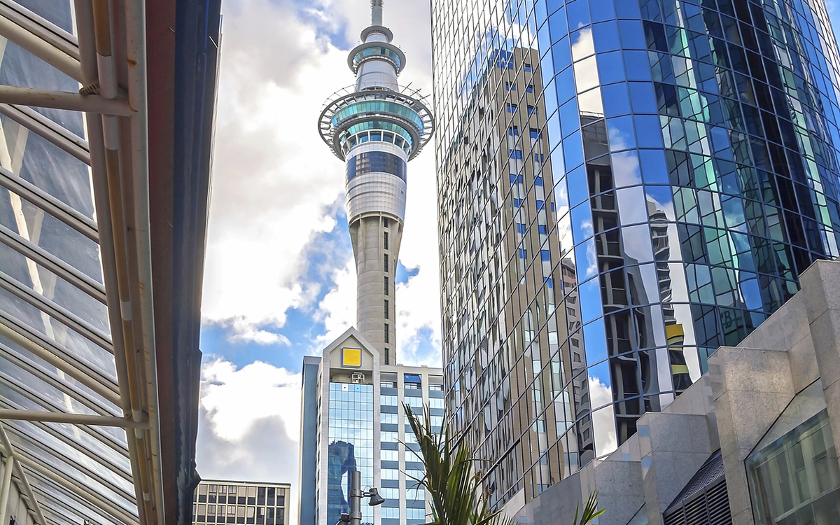Der Skytower in Auckland, Neuseeland