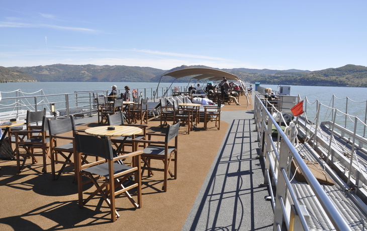 Sonnendeck der MS Gloria