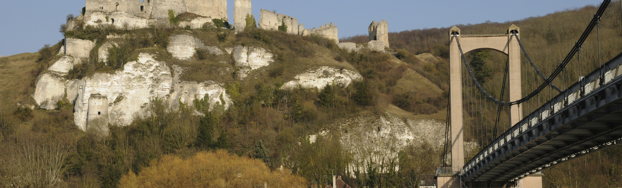 Chateau Gaillard an der Seine, Frankreich