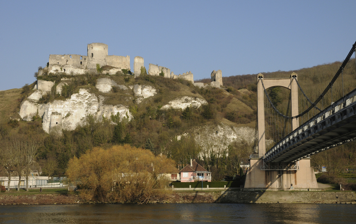 Chateau Gaillard an der Seine, Frankreich