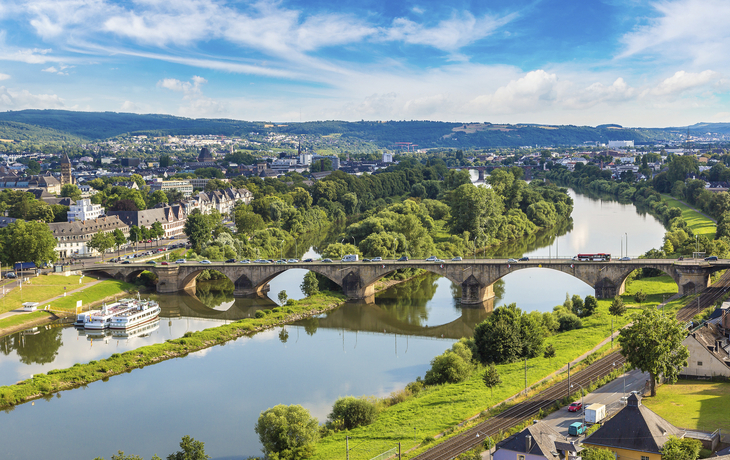 Luftansicht von Trier, Deutschland