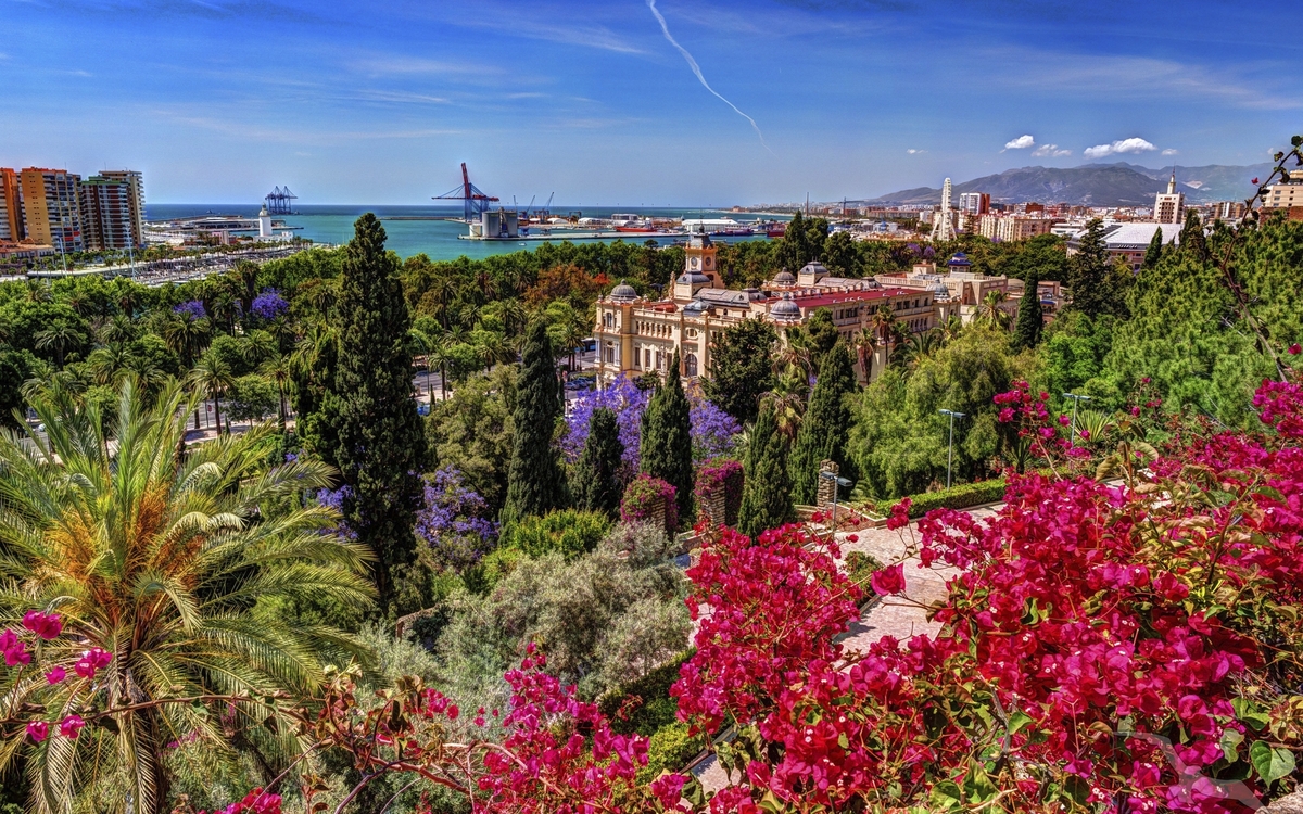 Festungs- und Palastanlage Alcazaba in Málaga, Spanien