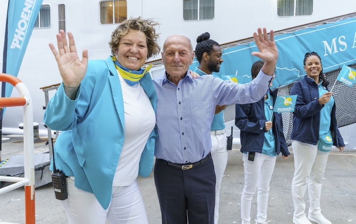 MS Amera, Einschiffung