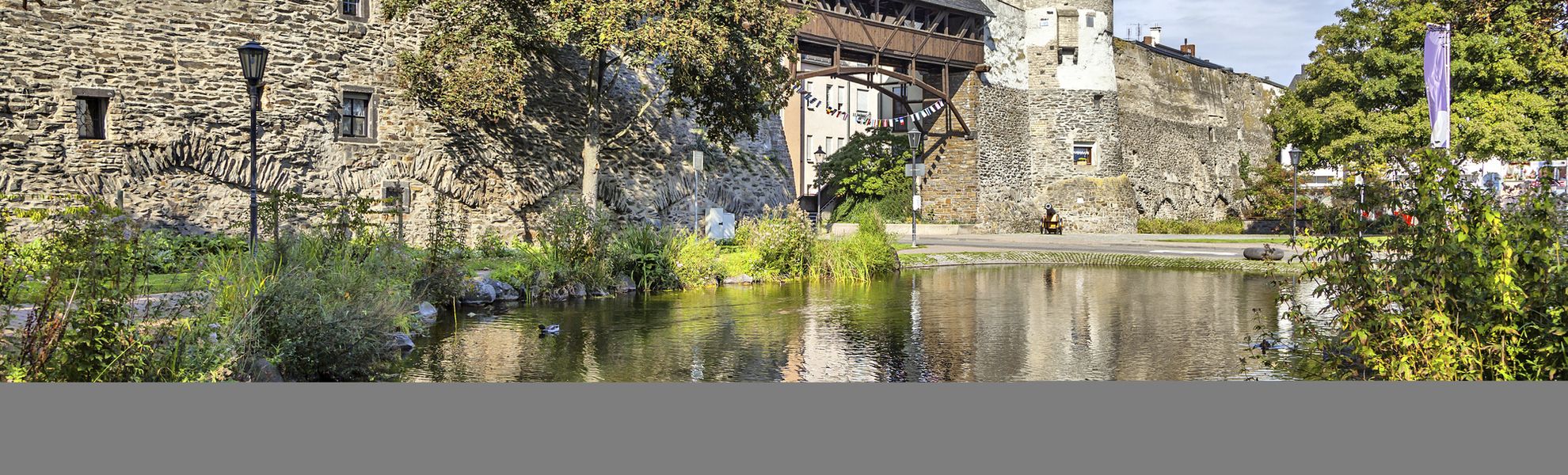 Die alte Stadtmauer von Andernach, Deutschland