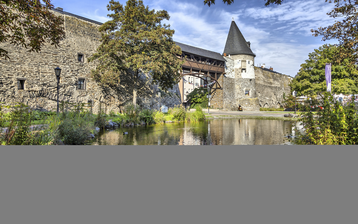 Die alte Stadtmauer von Andernach, Deutschland