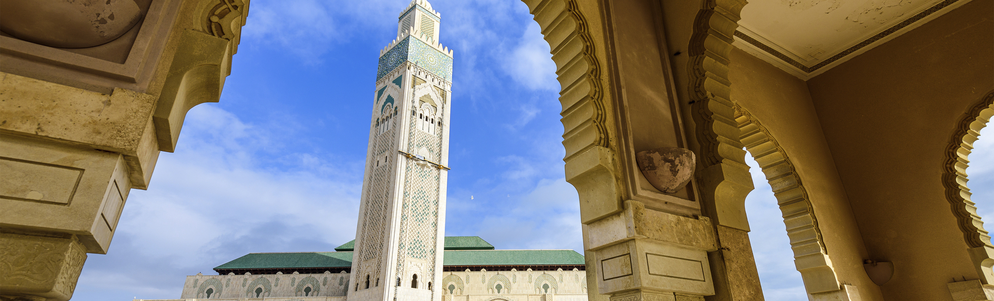 Hassan ll Moschee Minarett, Marokko