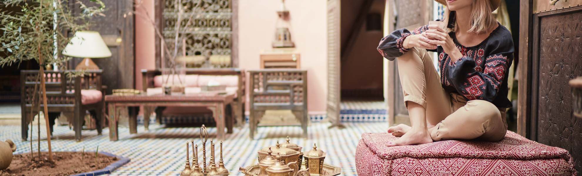 Innenhof in einem Riad