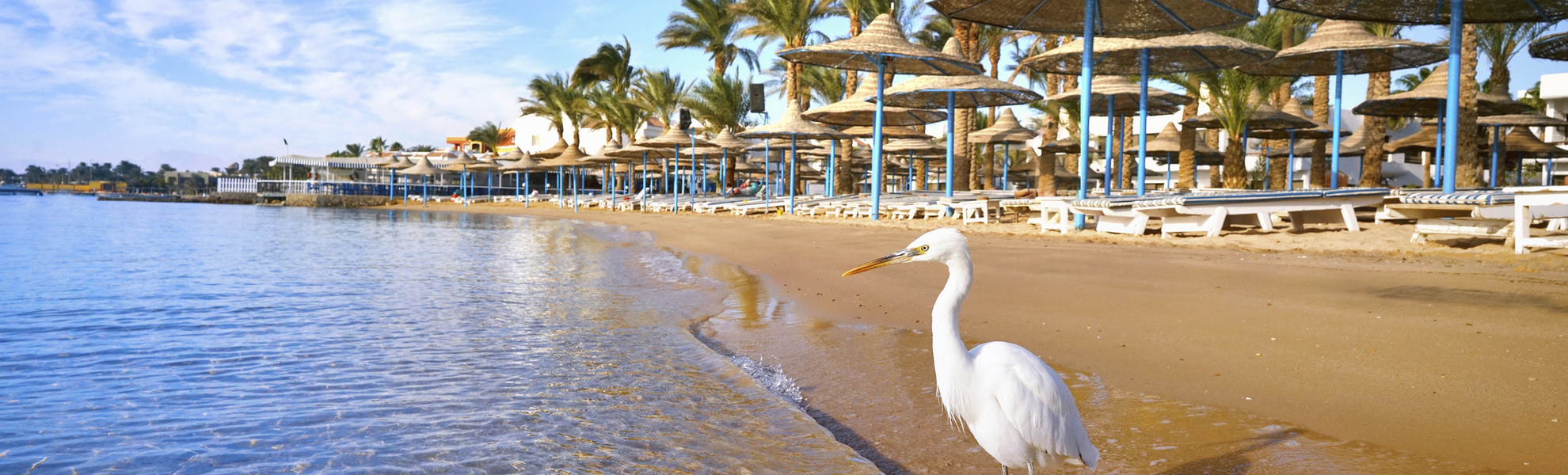 Goldener Strand in Hurghada, Ägypten