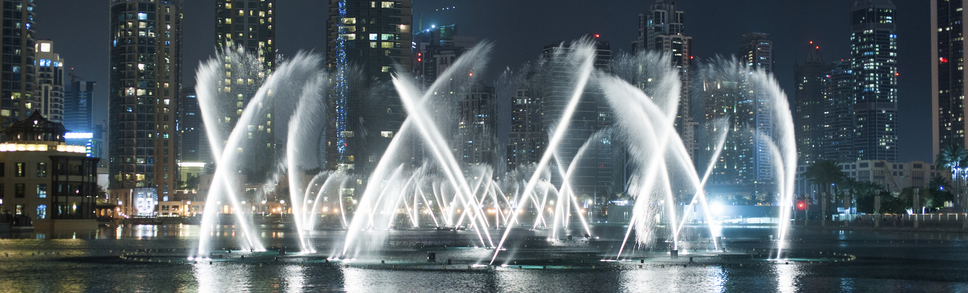 Licht- und Wassershow in Dubai, Vereinigte Arabische Emirate