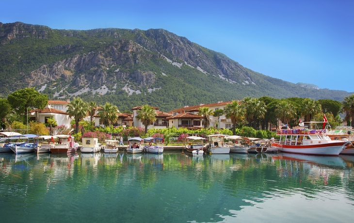 Boote vor Marmaris, Türkei