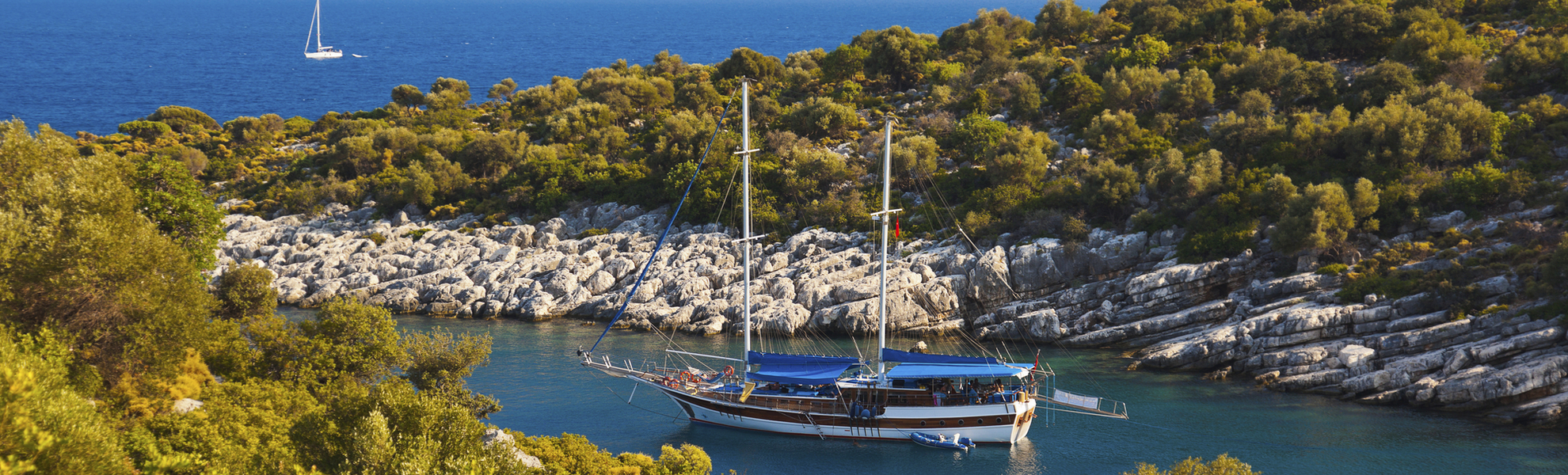 Strand und Boote, Türkei