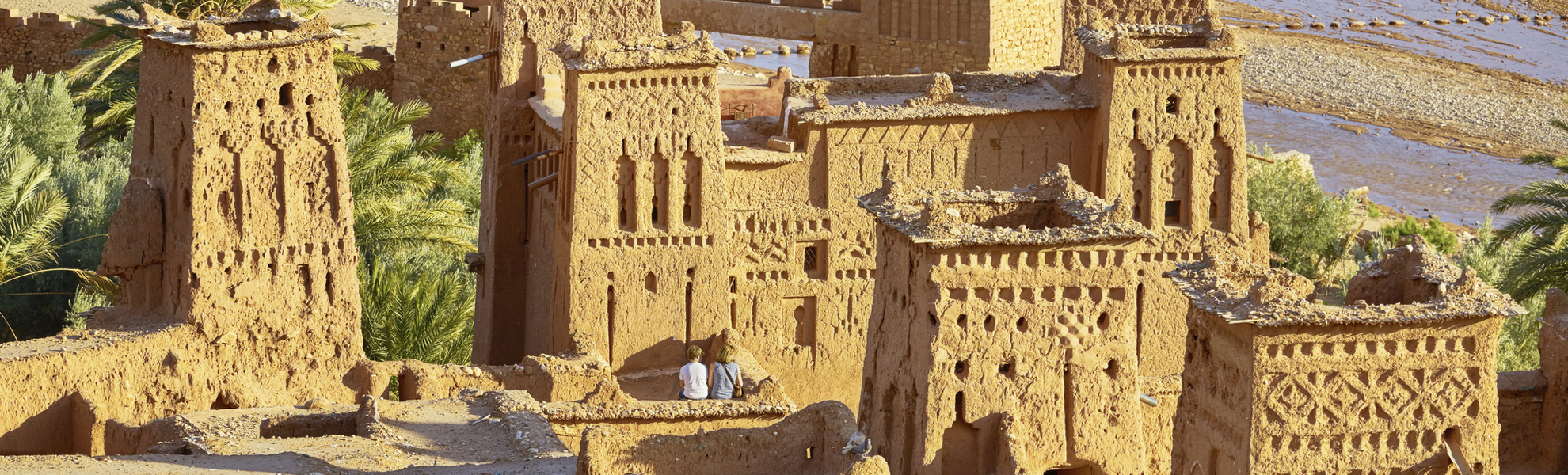 Stadt Ait-Ben-Haddou im Atlasgebirge, Marokko
