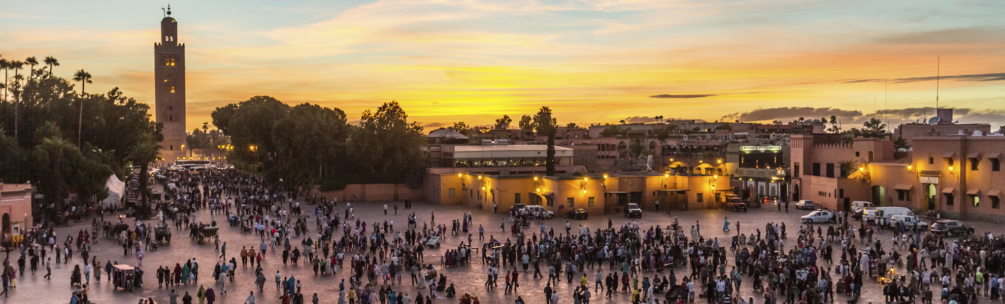 Platz Djemaa El Fna in Marrakesch, Marokko