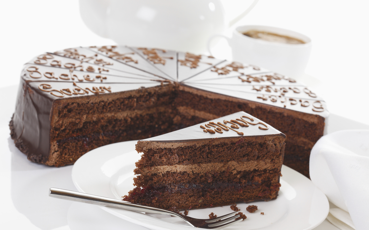 traditionelle österreichische Sachertorte