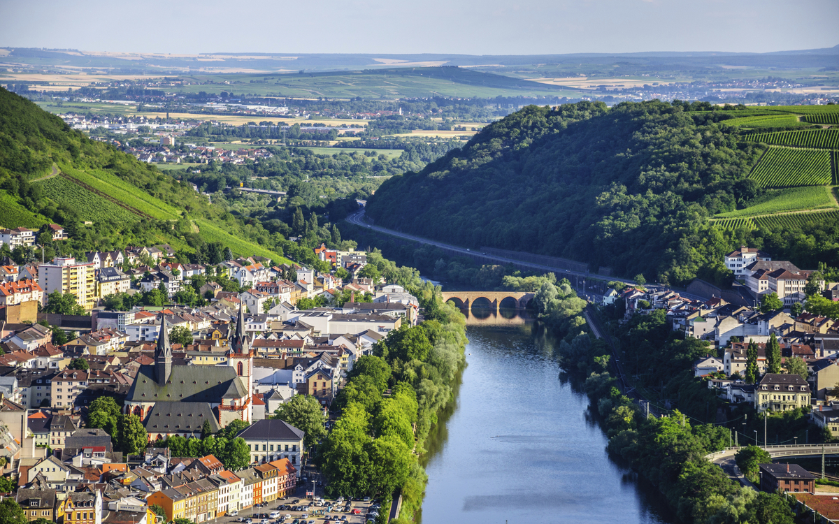 Panorama von Bingen, Deutschland