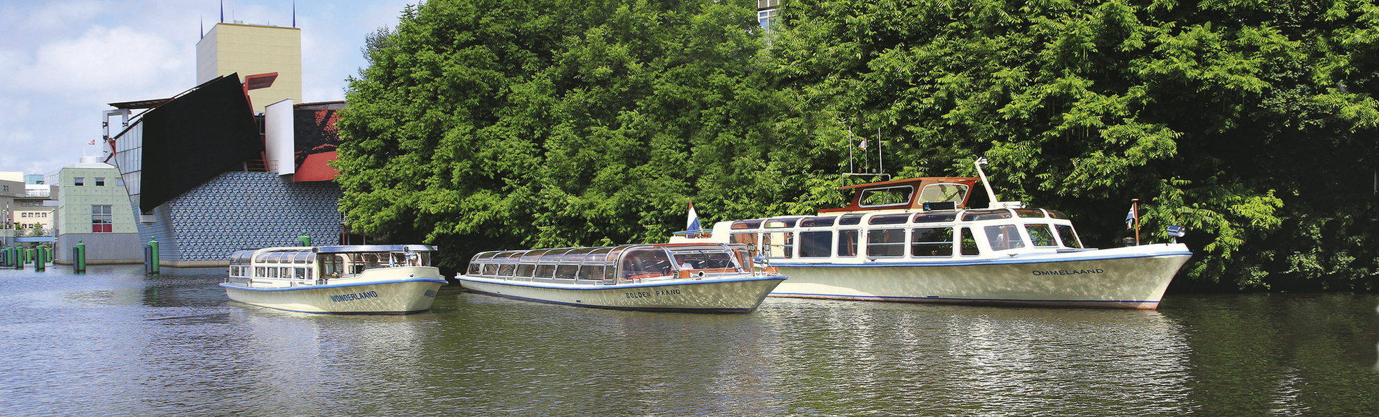 Bootsfahrt in Groningen, Niederlande