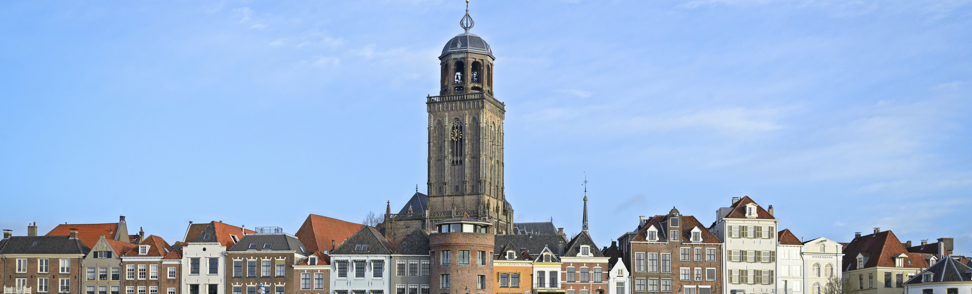 Die kleine Stadt Deventer an der Ijssel, Niederlande