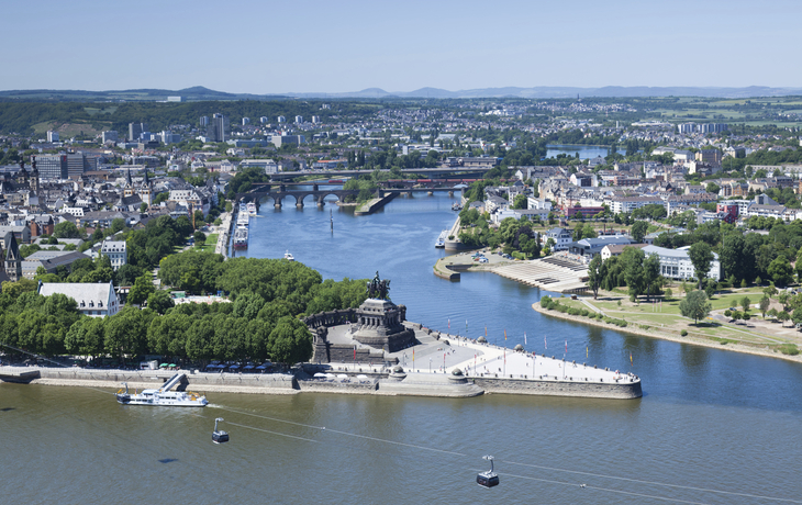 Deutsches Eck in Koblenz, Deutschland