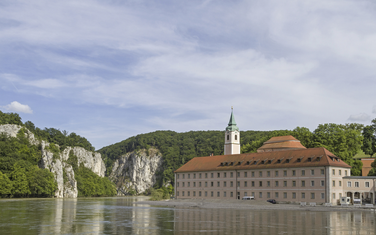 Das Kloster Weltenburg am Donaudurchbruch, Deutschland