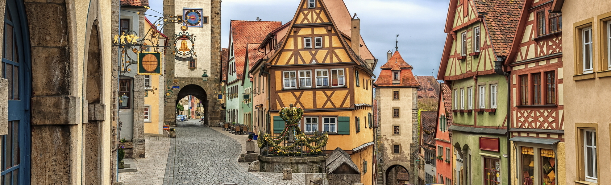 Malerische Altstadt von Rothenburg, Deutschland