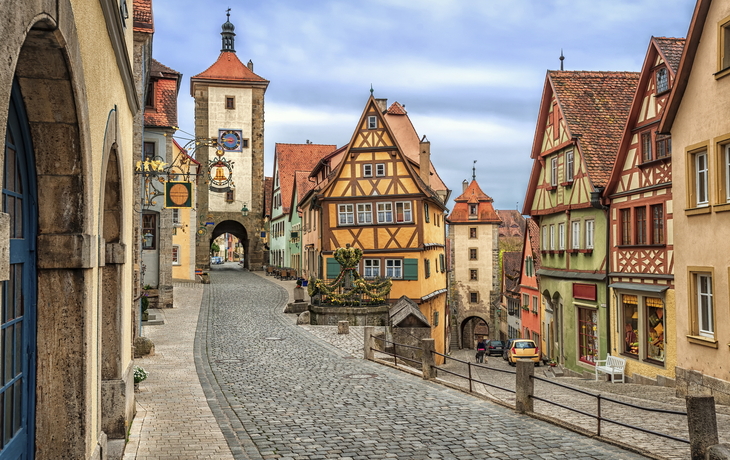 Malerische Altstadt von Rothenburg, Deutschland