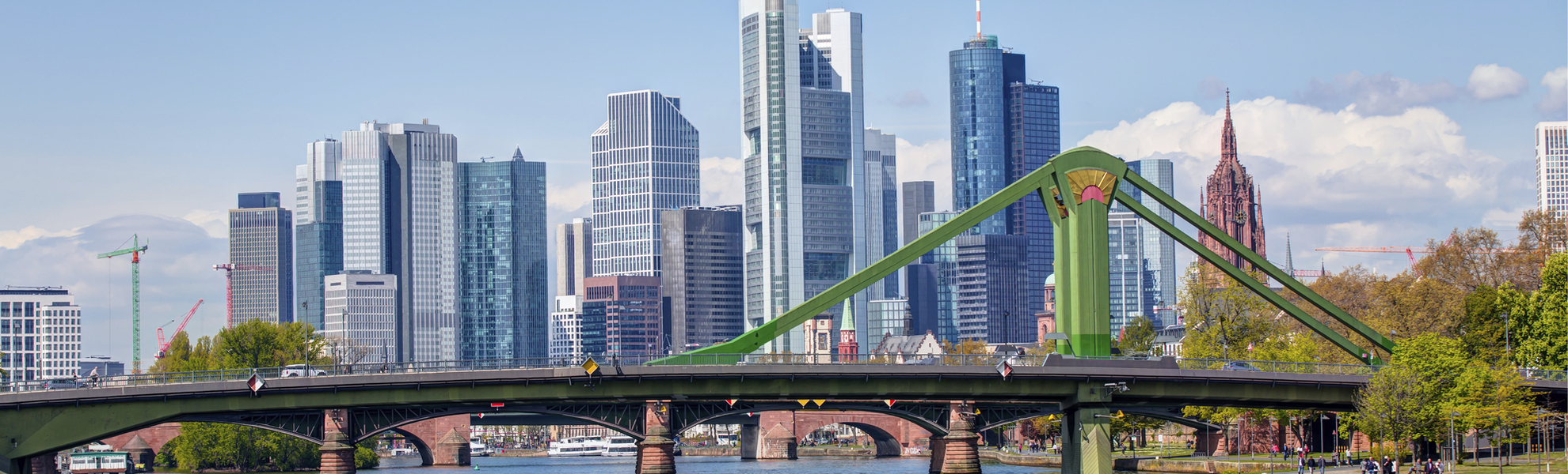 Skyline von Frankfurt, Deutschland