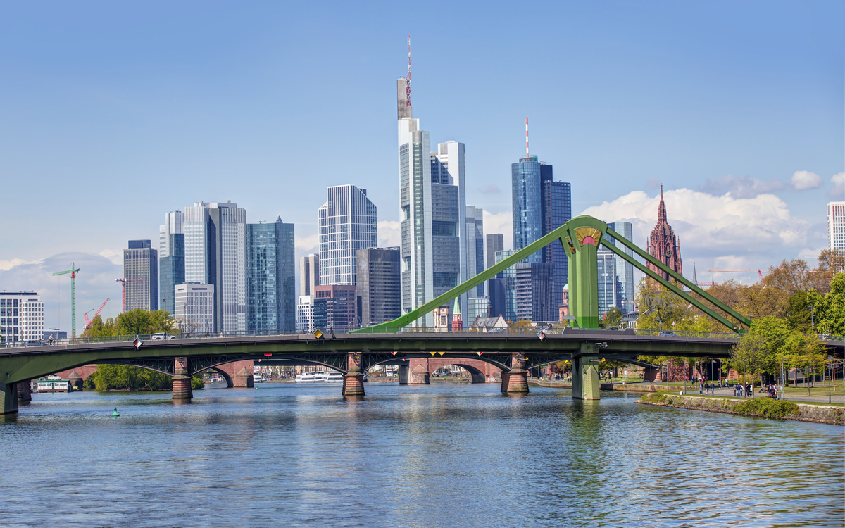 Skyline von Frankfurt, Deutschland