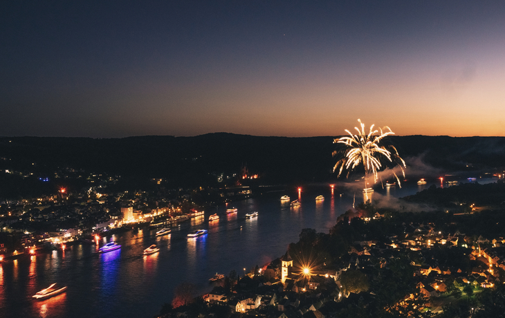 Rhein in Flammen in Bonn, Deutschland