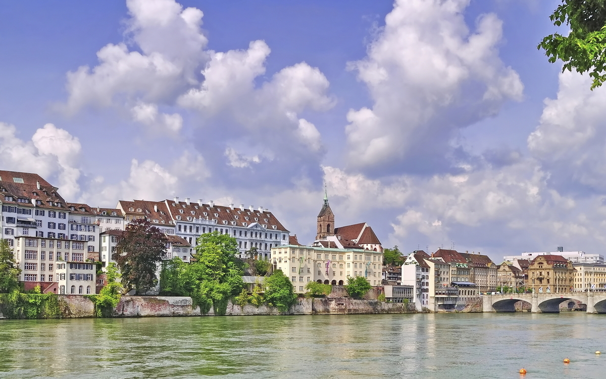 Panorama von Basel, Schweiz