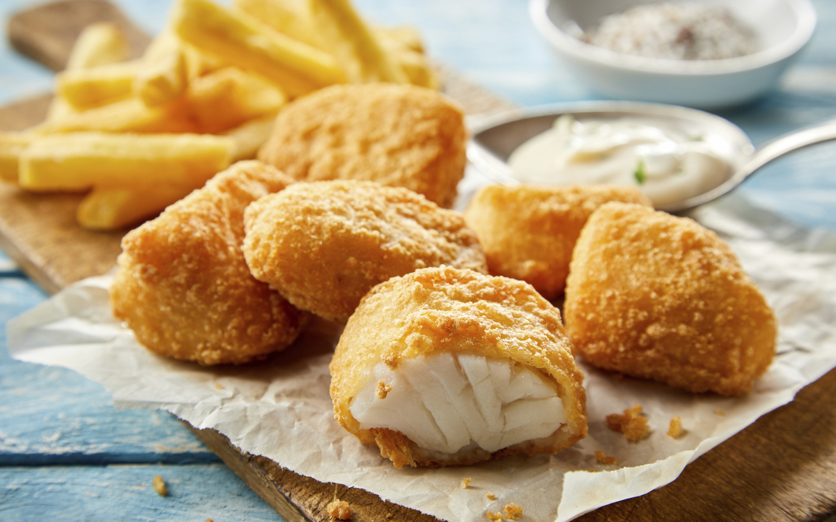 Kibbeling mit Pommes Frites