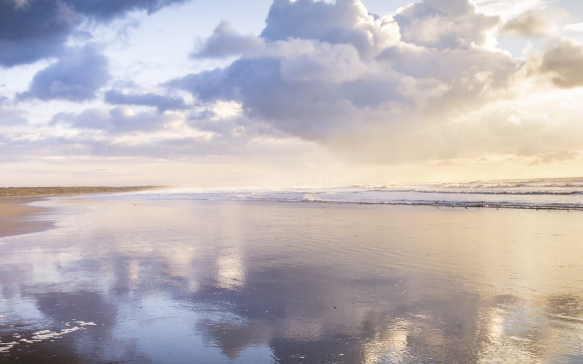 Ijumuiden Strand in Amsterdam, Niederlande