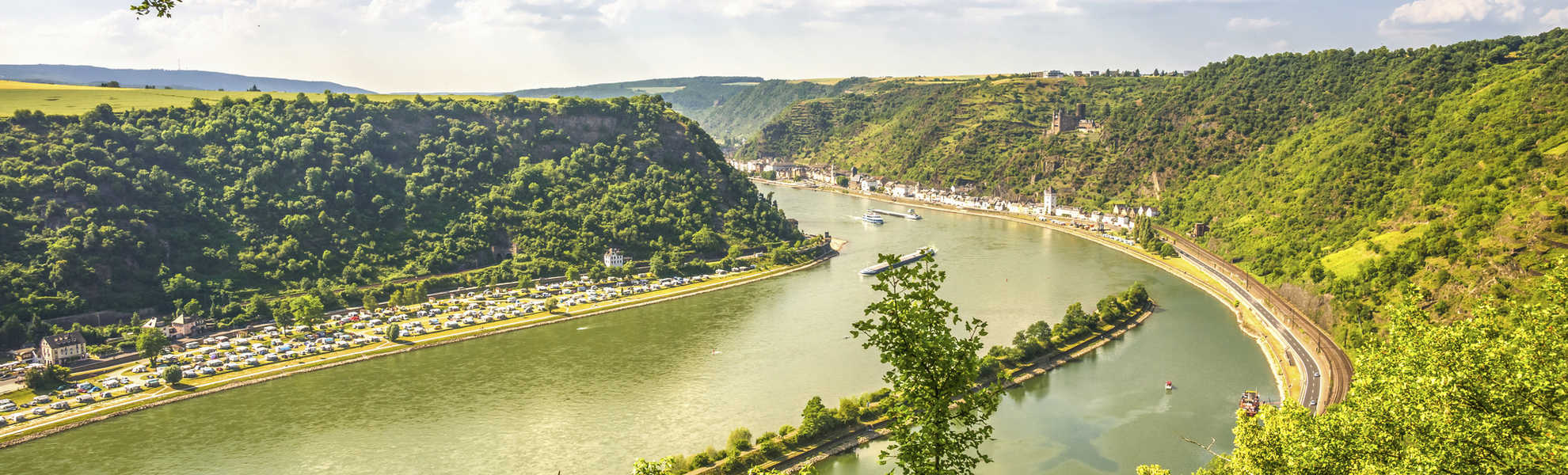 Rhein bei St. Goarshausen, Deutschland