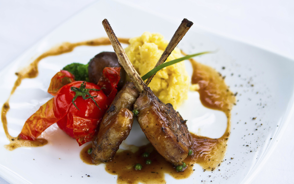 schmackhafte Hauptspeise