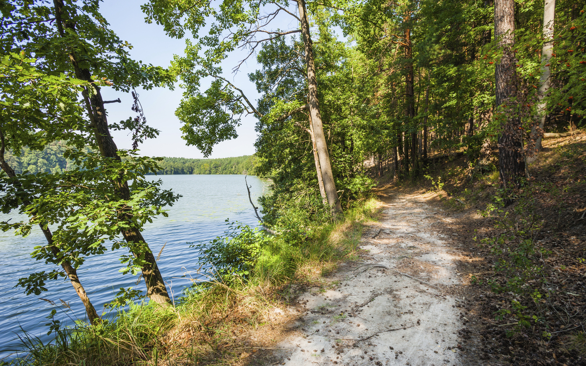 Schlaube Wanderweg in Frankfurt Oder, Deutschland