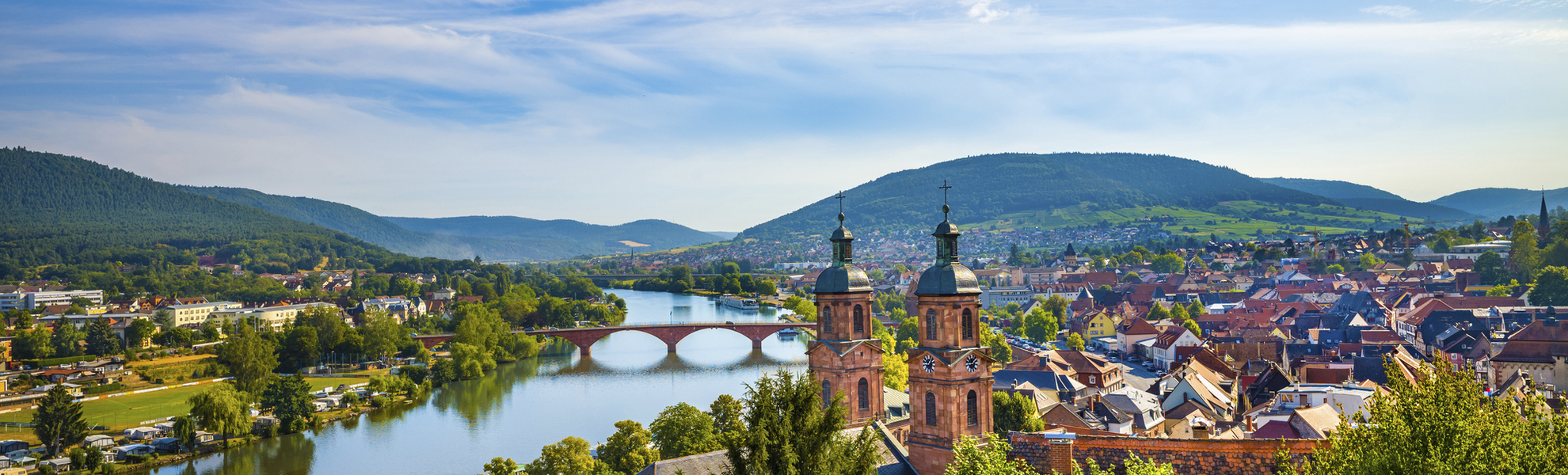 Panorama Mittenberg am Main, Deutschland