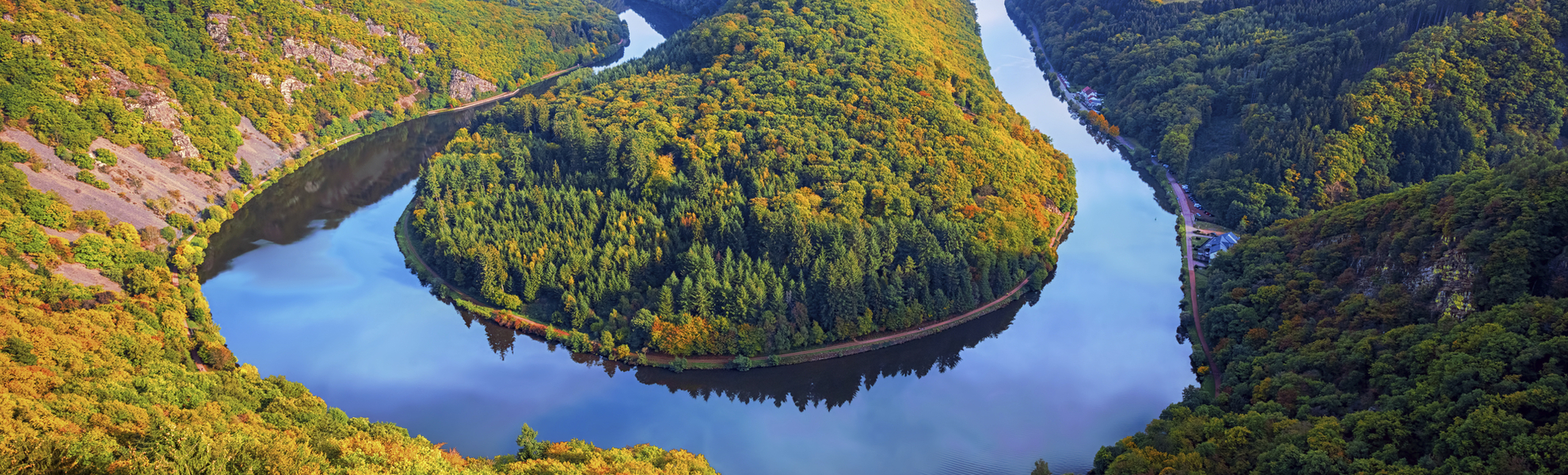 Saarschleife in Mettlach, Deutschland