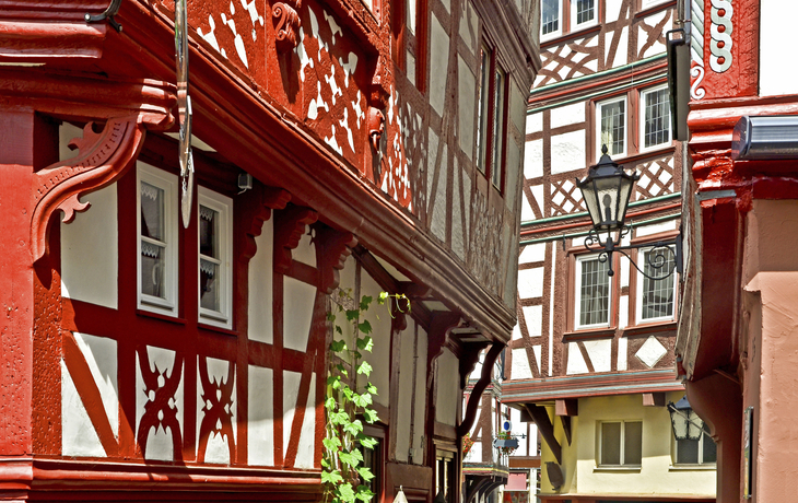 Holzhaeuser in Bernkastel, Deutschland