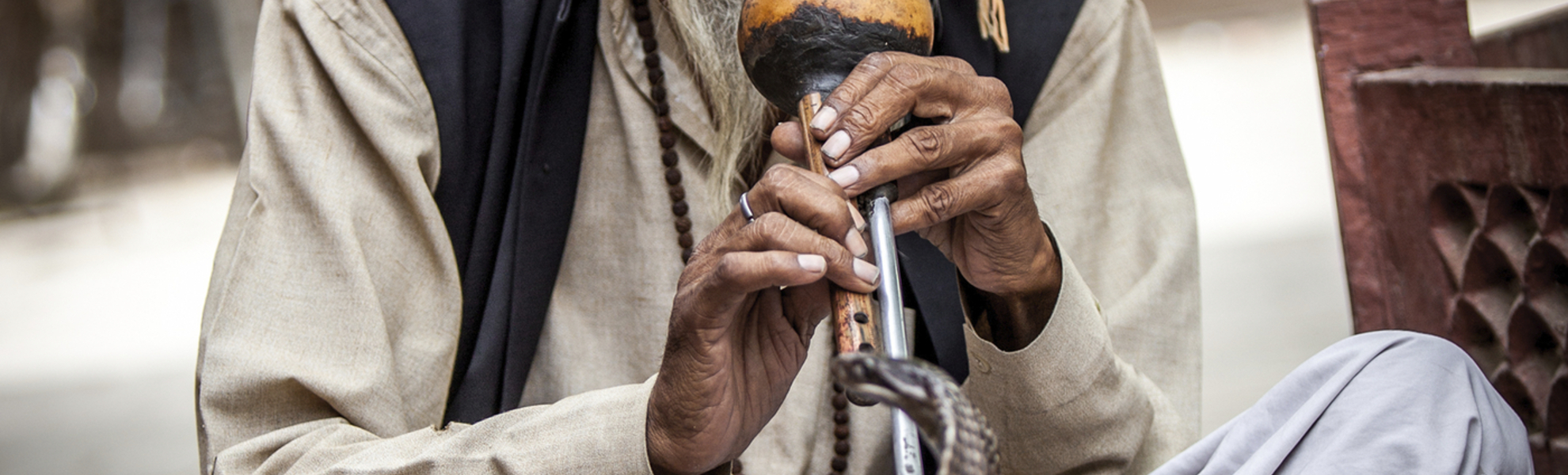 Schlangenbeschwörer aus Indien