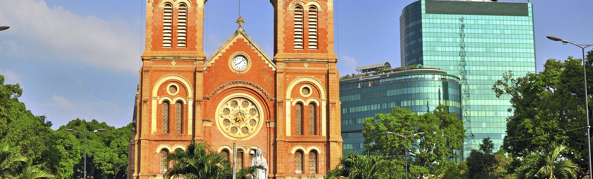 Notre Dame Kathedrale in Ho-Chi-Minh Stadt, Vietnam