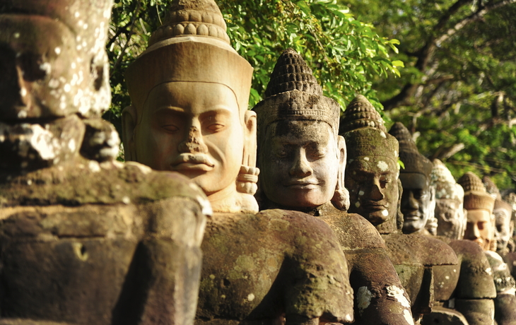 Buddhas im Tempel Angkor Thom, Kambodscha