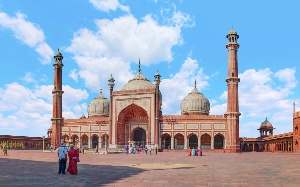 Größte Moschee Jama Masjid in Delhi, Indien