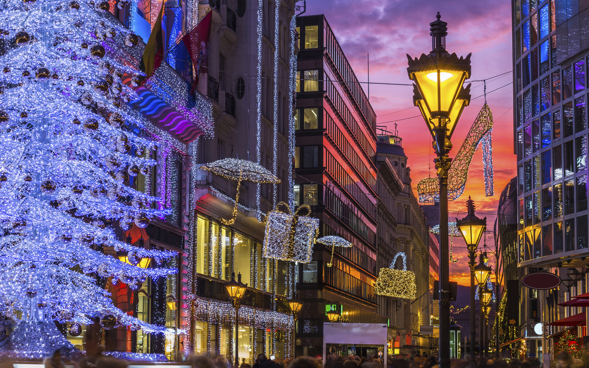 Der Weihnachtsmarkt in Budapest, Ungarn