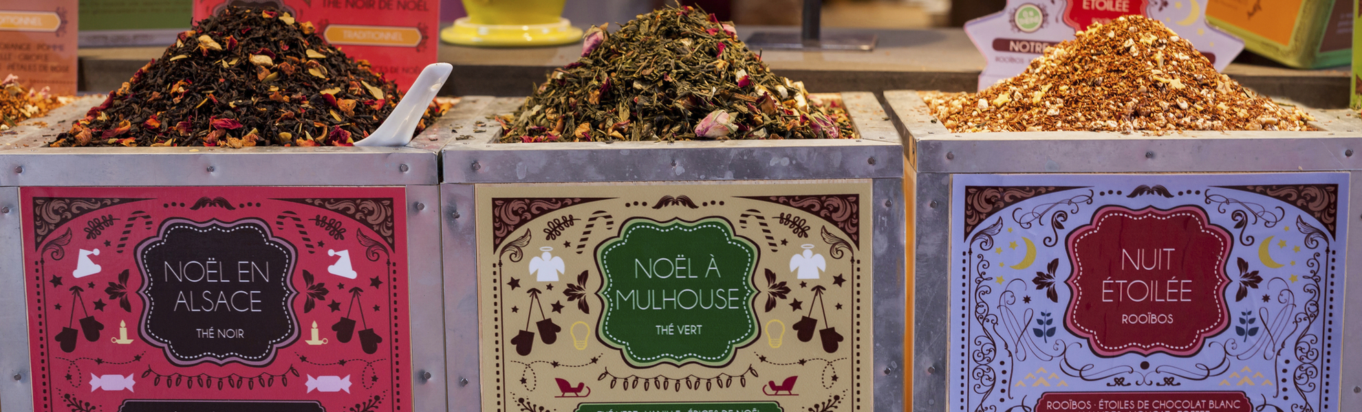 Weihnachtsmarkt in Muehlhausen, Frankreich