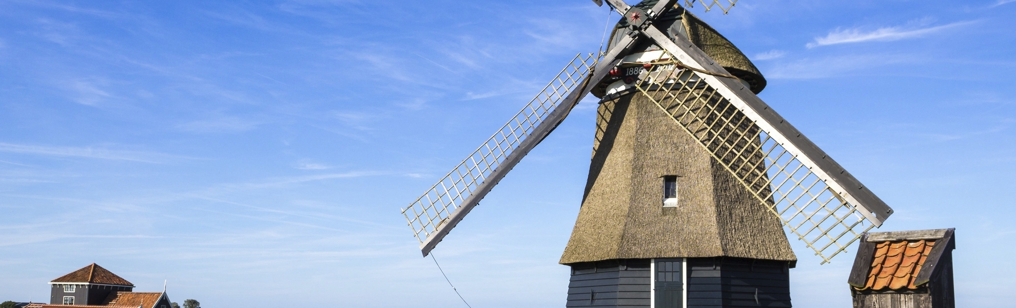 Windmühle in Hoorn, Niederlande