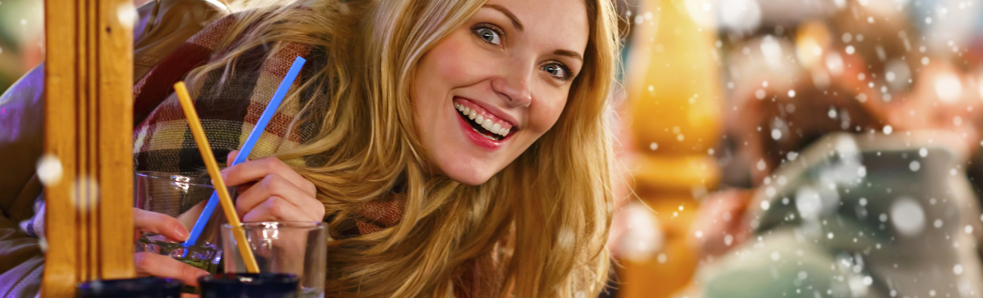 Glühwein auf dem Weihnachtsmarkt