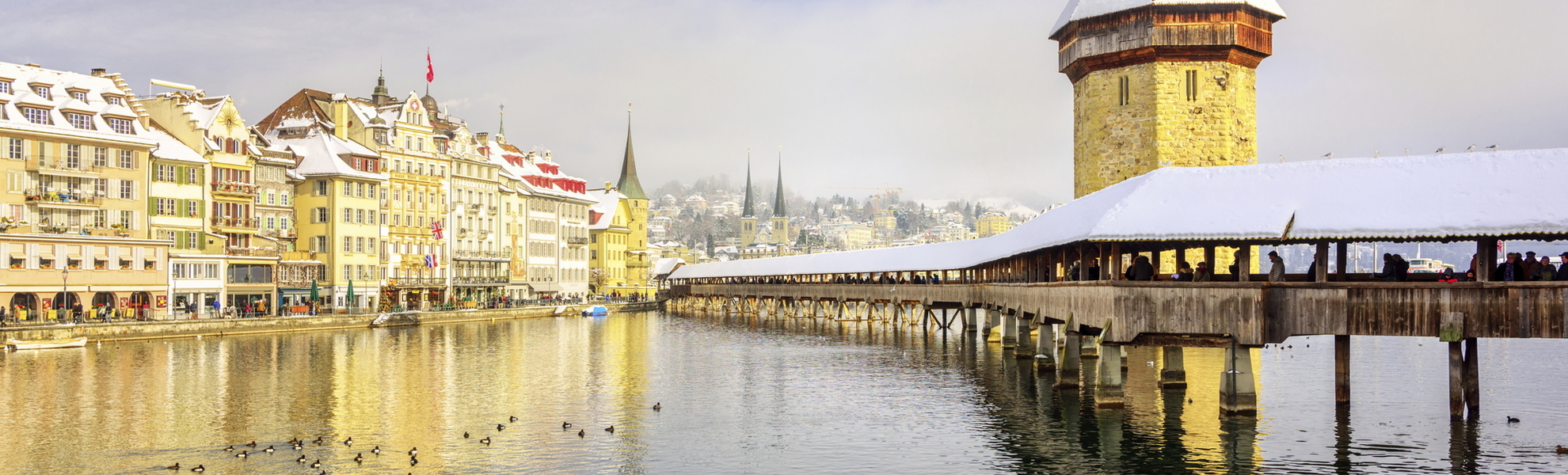 Kapellbrücke in Luzern, Schweiz